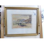 WATERCOLOUR COASTAL SCENE SIGNED AUSTIN SMITH 1912