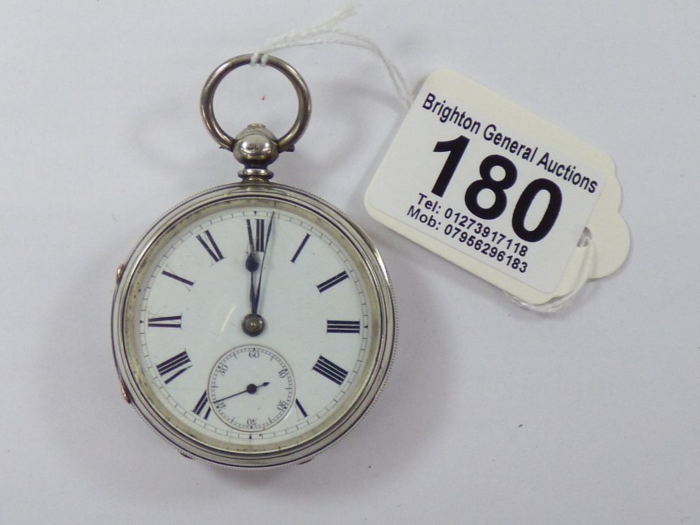 19th CENTURY ADAM BURDESS, COVENTRY, CHAIN FUSEE POCKET WATCH No 10812 IN A HALL MARKED SILVER CASE