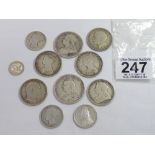 QUANTITY OF BRITISH SILVER CONTENT COINS 99.66 GRAMS