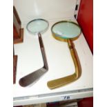 2 X GOLF CLUB MAGNIFYING GLASSES