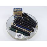 QUANTITY OF PENS & BALPOINTS FOR SPARES OR REPAIRS, INCLUDING SWAN & BURNHAM