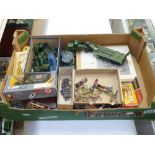 COLLECTION OF MILITARY TOYS DIE CAST & SOLDIERS