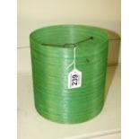 MID CENTURY GREEN FIBRE GLASS LAMP SHADE 20 CMS