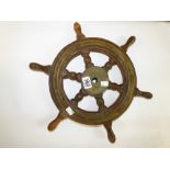 WOODEN SHIPS WHEEL 45 CMS DIAMETER