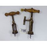 2 X VINTAGE CORKSCREWS 1 X A/F