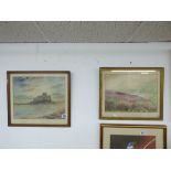 2 WATER COLOURS, LANDSCAPE & SEASCAPE