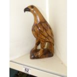 CARVED WOOD FIGURE OF AN EAGLE