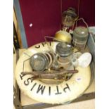 'OPTIMIST' LIFEBUOY, 4 LAMPS + OTHERS