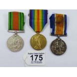 MILITARY 1914-1918 WAR MEDAL & 1914- 1919 VICTORY MEDAL BOTH FOR 2676 PTE.J.DEWAR.LIVERPOOL.R. +