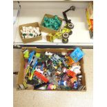 QUANTITY OF TOYS INCLUDING DIE CAST VEHICLES & CHESS PIECES