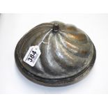 18TH CENTURY PEWTER SERVING DISH & LID DIAMETER 20CM HEIGHT 14CM