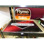 FLYMO & BRIGGS & STRATTON, METAL ADVERTISING SIGNS