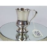 HALL MARKED SILVER CHRISTENING MUG SHEFFIELD 1907-08 MARTIN HALL & CO 100.71 GRAMS