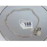 MARKED 925 SILVER LOCKET & CHAIN