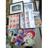 COLLECTION OF FOOTBALL RELATED EPHEMERA & CERAMICS