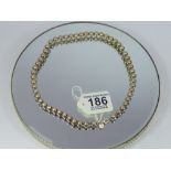 SILVER BEAD NECKLACE MARKED 925 TIFFANY & CO