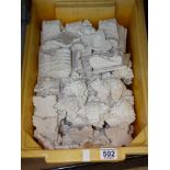 BOX OF ARCHITECTURAL PLASTER MOULDINGS