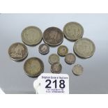 QUANTITY OF BRITISH SILVER CONTENT COINS 85.44 GRAMS