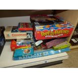 QUANTITY OF VINTAGE GAMES INCLUDING ELETRONIC MASTERMIND & ETCH-A-SKETCH