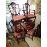 DINING TABLE & 6 CHAIRS INCLUDING 2 CARVERS