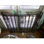 PAIR OF METAL DRIVEWAY GATES