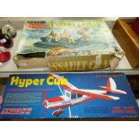 VINTAGE HYPER CLUB PLANE MODEL, UNCHECKED & ACTION MAN ASSAULT CRAFT