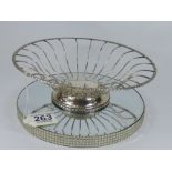 CONTINENTAL 800 SILVER WIRE FRUIT BASKET 23 CMS DIAMETER