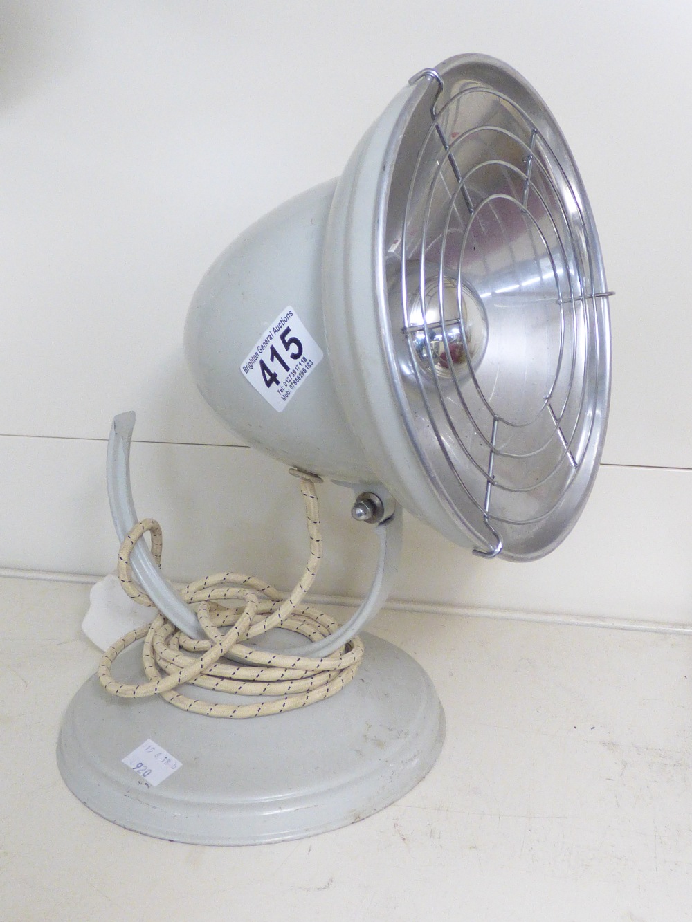 VINTAGE BARBOUR LAMP CONVERTED TO SPOTLIGHT