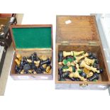 2 X BOXED CHESS SETS