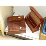 WOODEN LETTER RACK & SHOE SHINE BOX