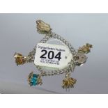 CHARM BRACELET MARKED 925