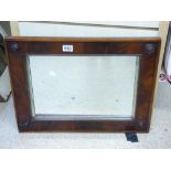 MAHOGANY FRAMED MIRROR