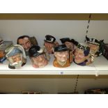 QUANTITY OF ROYAL DOULTON CHARACTER JUGS INCLUDING VIKING & GOLFER