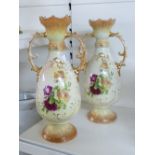 PAIR OF EDWARDIAN VASES