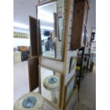 2 X GILT FRAMED MIRRORS