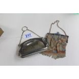 2 X VINTAGE METAL PURSES