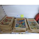 VINTAGE COMICS, HOTSPUR (83), LION & CHAMP (50), LION (2), VICTOR (41) - MAINLY 1960s