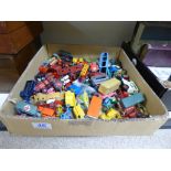 QUANTITY OF DIE CAST TOY VEHICLES INCLUDING MATCHBOX & LESNEY
