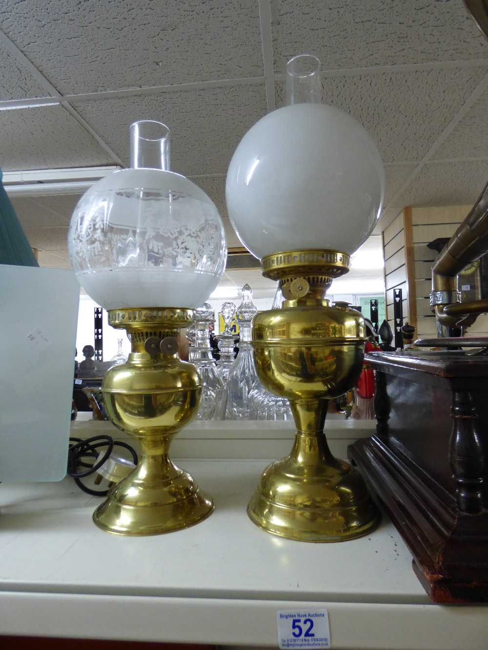 2 X OIL LAMPS