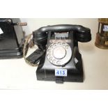 BLACK BAKELITE PHONE A/F