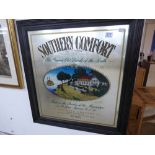 SOUTHERN COMFORT ADVERTISING MIRROR 72 X 77 CMS