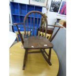 CHILDS ERCOL ROCKING CHAIR