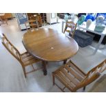GOLD LABEL ERCOL TABLE & FOUR CHAIRS