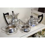 4 PIECE SILVER PLATED TEA SERVICE