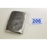 HALLMARKED SILVER CIGARETTE CASE, 52.60 grams