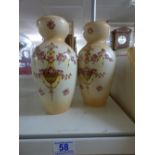 PAIR OF CROWN DEVON VASES