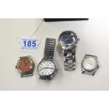 4 x GENTLEMANS WATCHES, HUNTANA, EVERITE, ANCRE & FOSSIL ARKITEKT