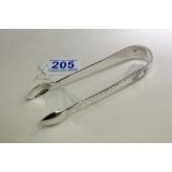 HALLMARKED SILVER SUGAR TONGS, 52.40 grams