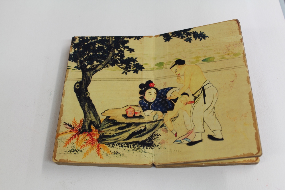 ORIENTAL FOLDING RISQUE BOOK - Image 4 of 6