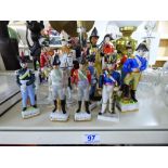 LARGE QUANTITY OF CERAMIC SOLDIER FIGURES